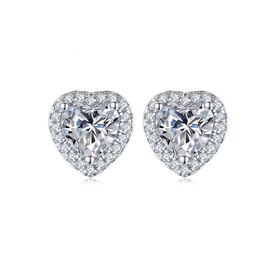 JLM Heart 2 Tier Studs