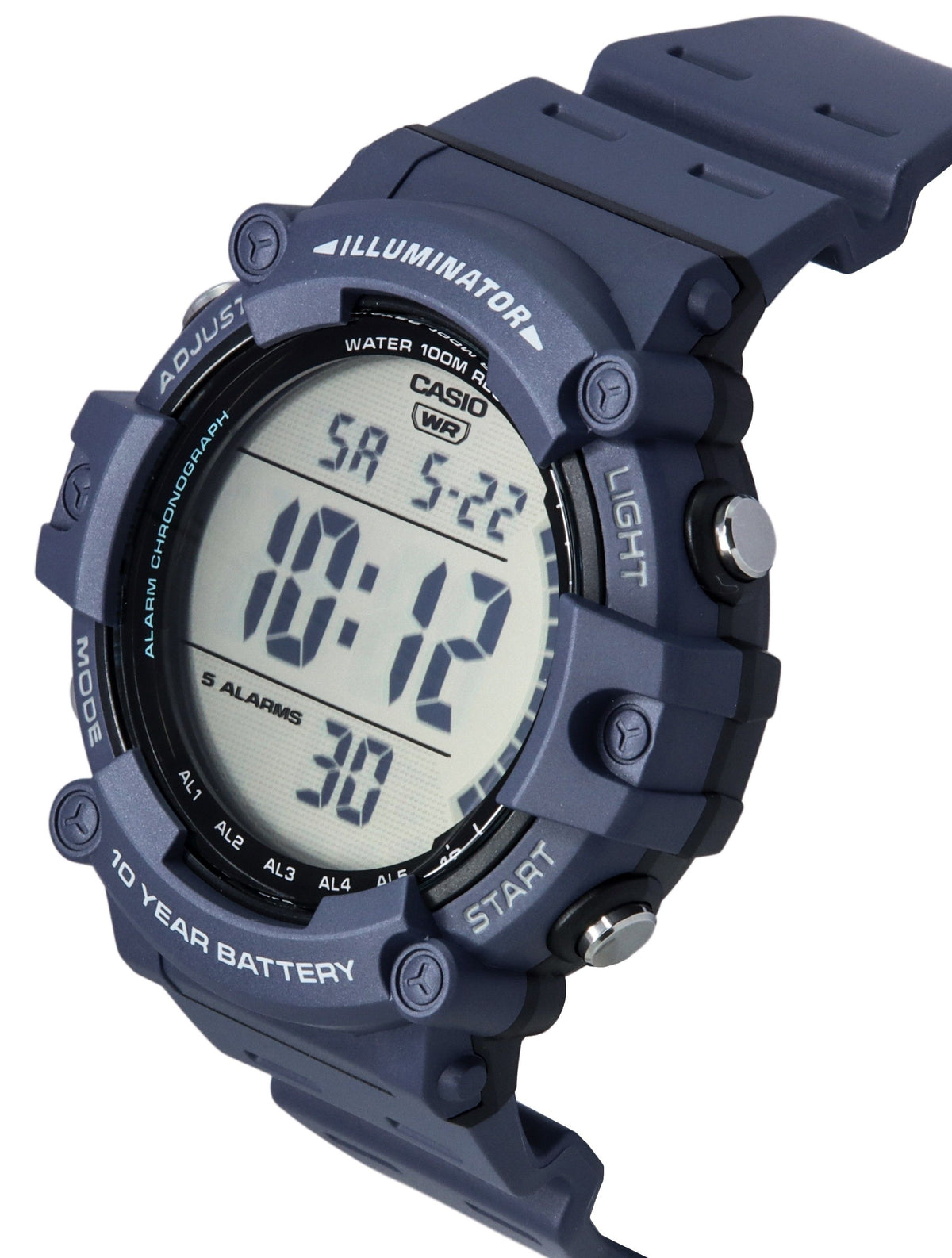 Casio Standard Digital Blue Resin Strap Quartz AE-1500WH-2A 100M Men's Watch