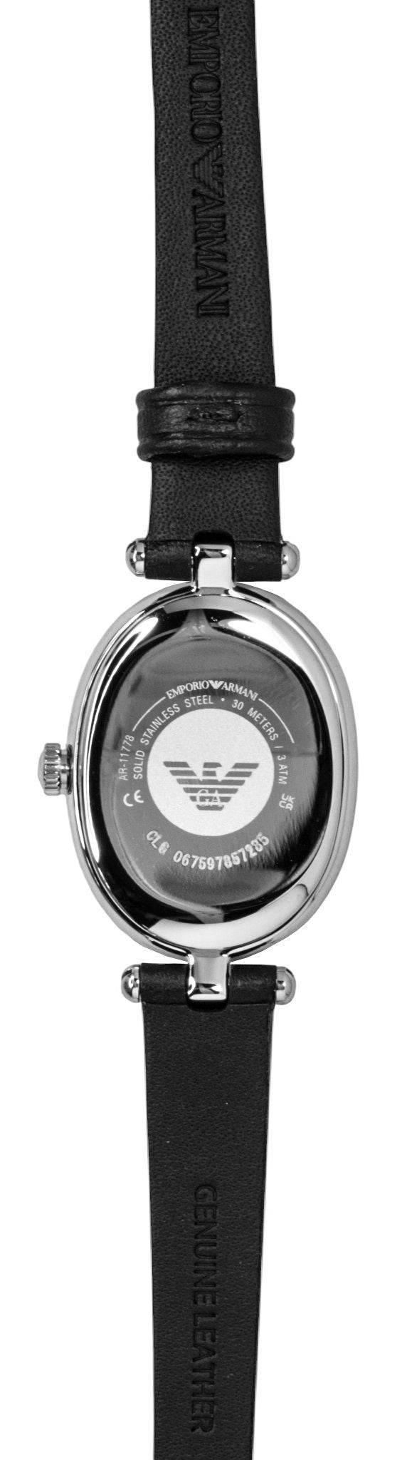Emporio Armani Sinfonia Leather Strap Mother Of Pearl Dial Quartz AR11778 Women's Watch