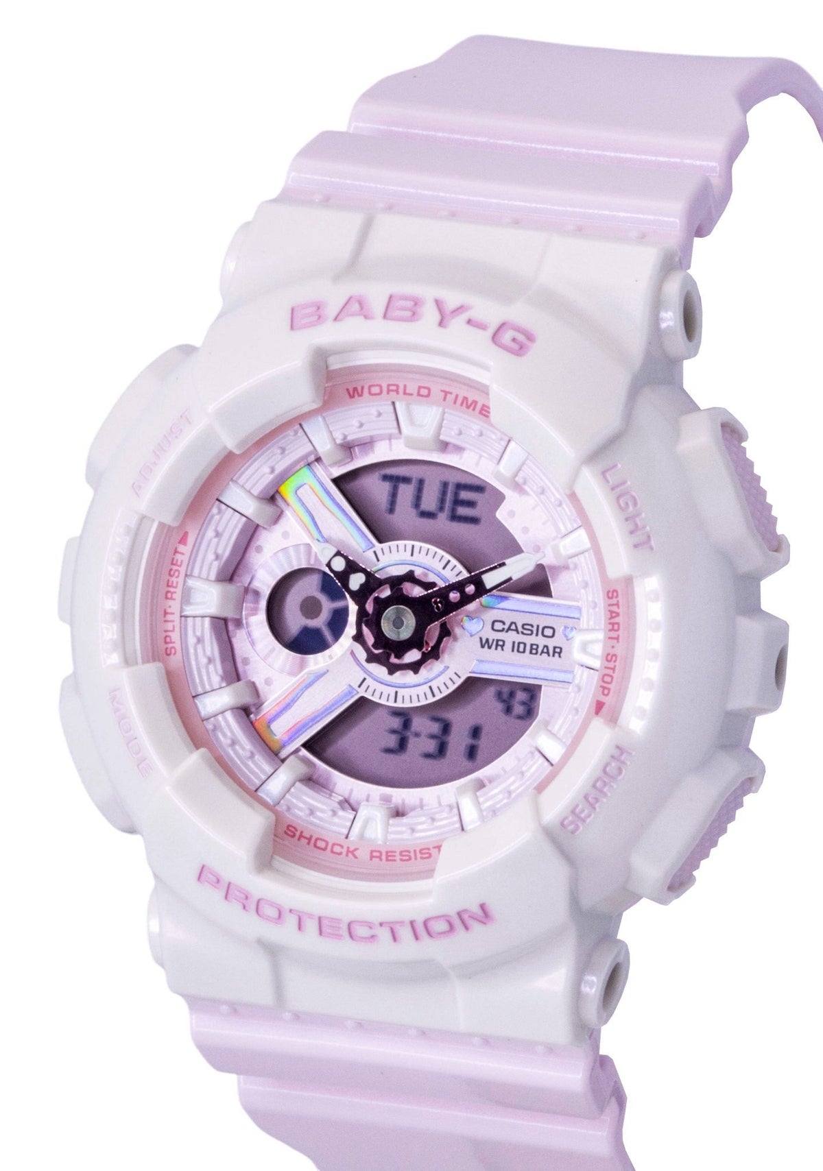 Casio Baby-G Analog Digital Resin Strap Pink Dial Quartz BA-110PD-4A 100M Women's Watch
