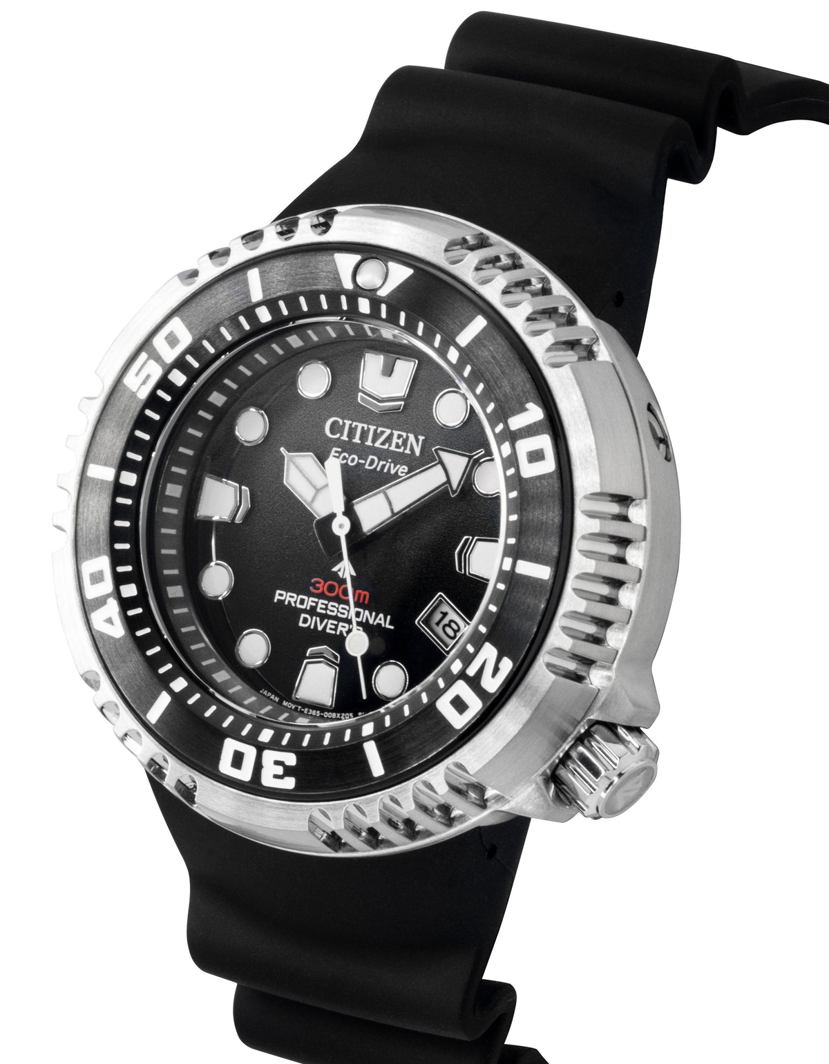 Citizen Promaster Rubber Strap Black Dial Eco-Drive Diver's BN1024-01E 300M Men's Watch
