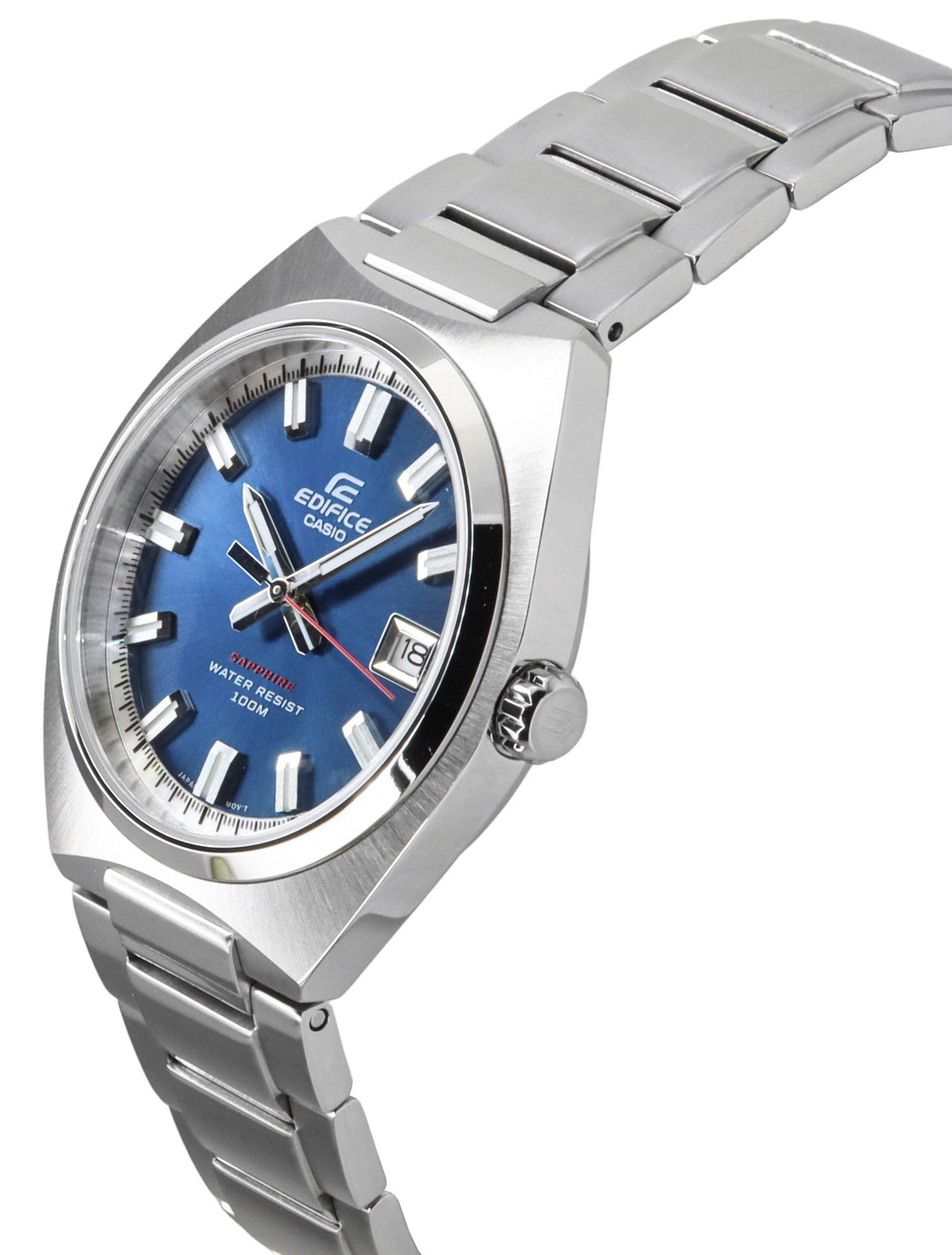 Casio Edifice Analog Stainless Steel Blue Dial Quartz EFB-109D-2AV 100M Men's Watch