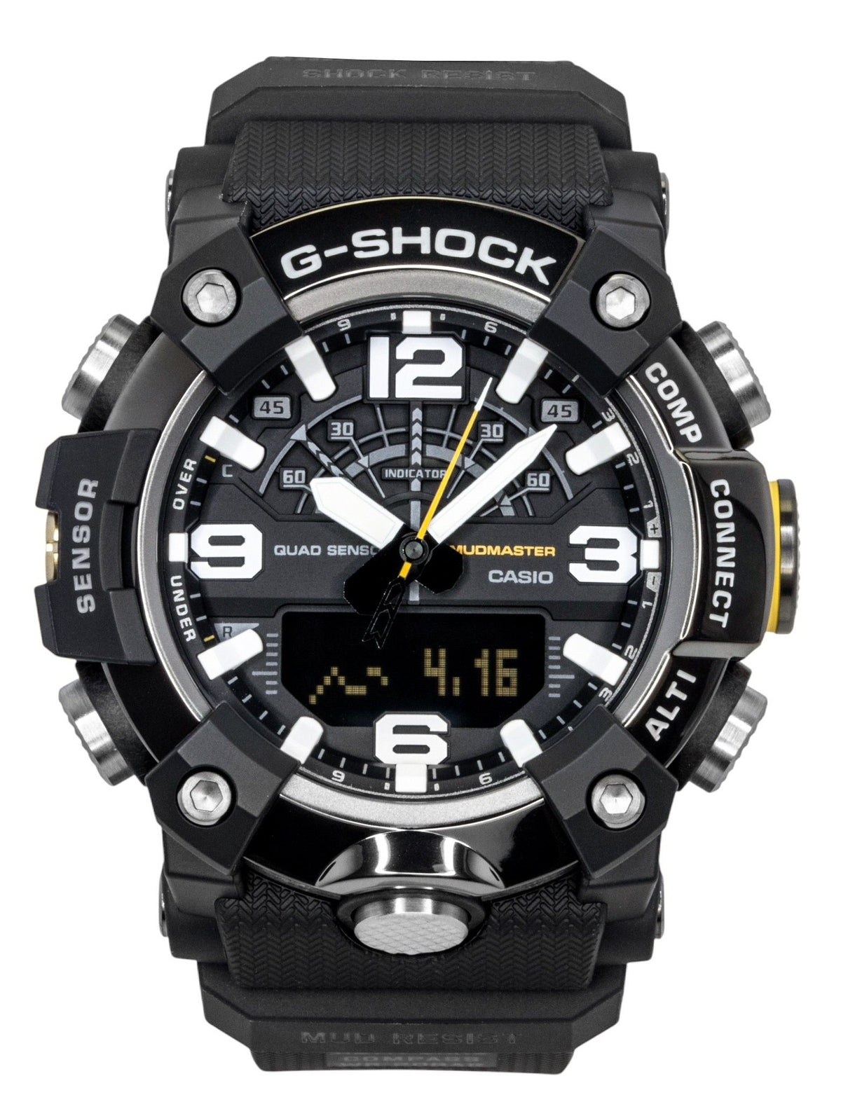 Casio G-Shock Master of G-Land Mudmaster Analog Digital Smartphone Link Black Dial Quartz GG-B100XMB-1A 200M Men's Watch