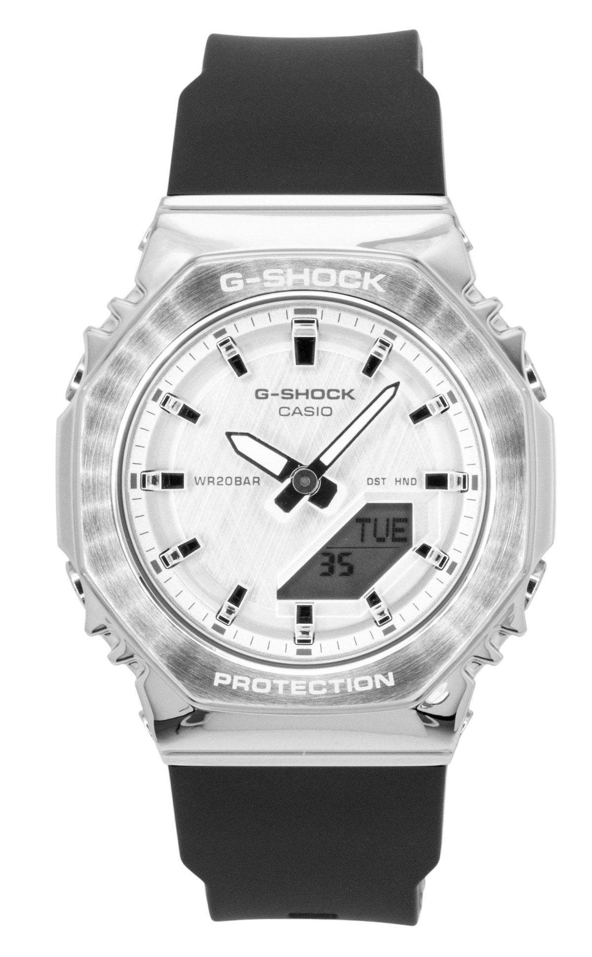 Casio G-Shock Analog Digital Bio-Based Resin Silver Dial Quartz GM-S2110-1A7 200M Women's Watch