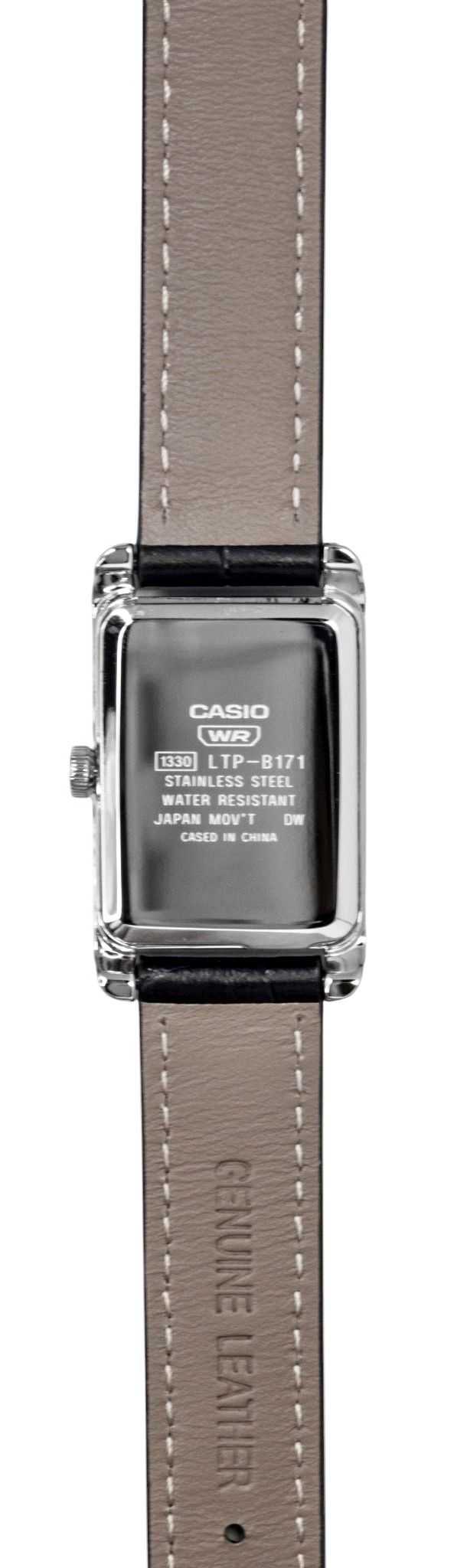 Casio Analog Leather Strap Silver Dial Quartz LTP-B171L-7A1 Women's Watch