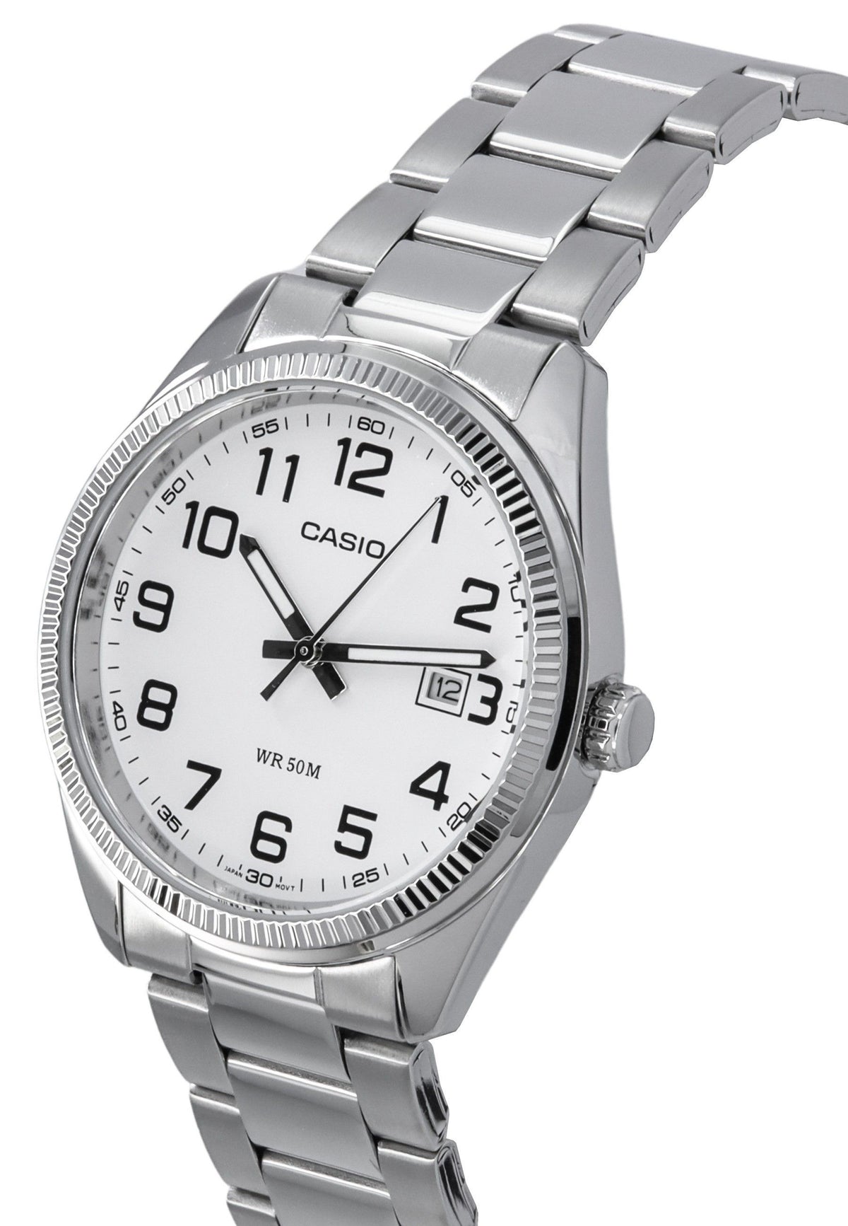 Casio Standard Analog Stainless Steel White Dial Quartz MTP-1302D-7B Men's Watches