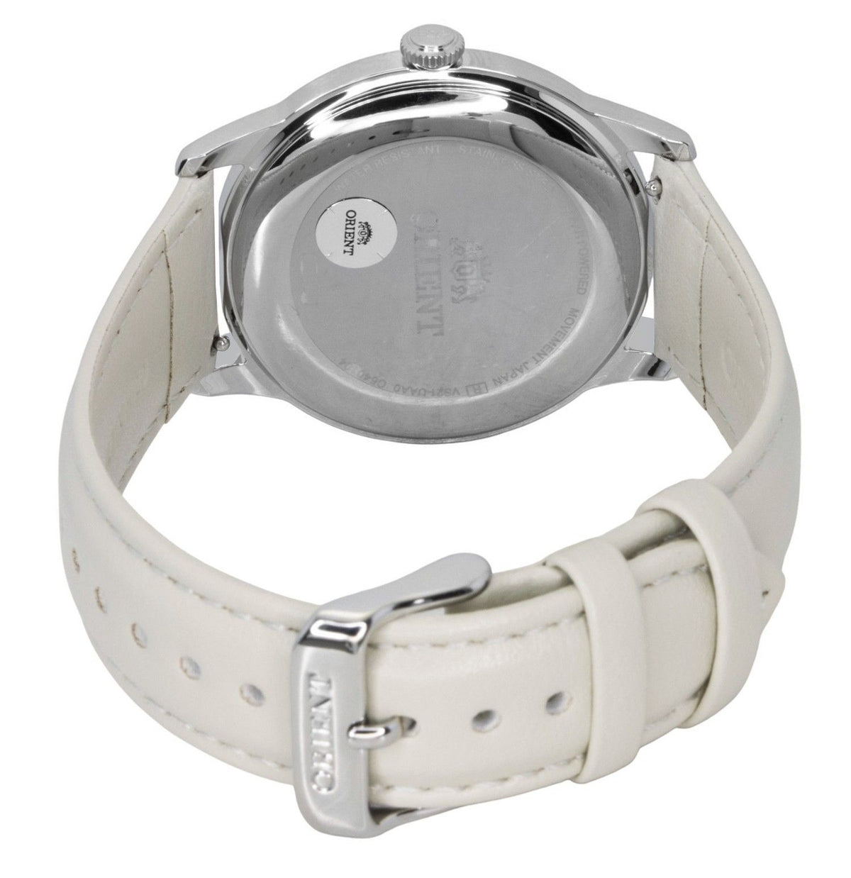 Orient Bambino Leather Strap Pale Green Dial Solar RA-WK0002E Men's Watch