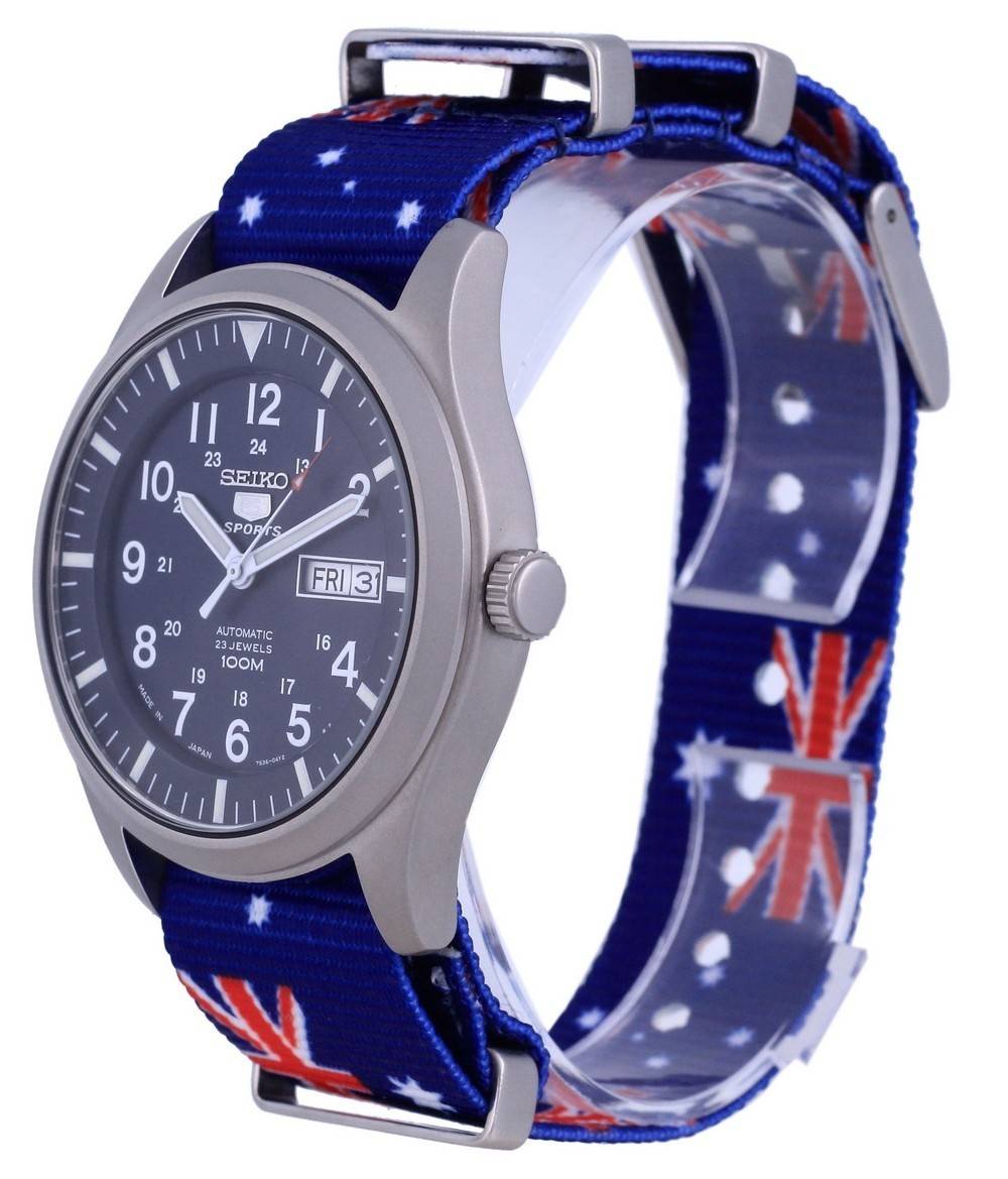Seiko 5 Sports Automatic Polyester SNZG11J1-var-NATO30 100M Men's Watch