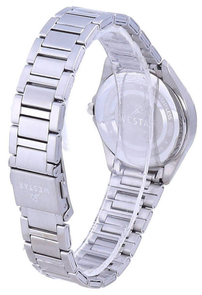 Westar Silver Dial Stainless Steel Quartz 40212 STN 107 Women's Watch