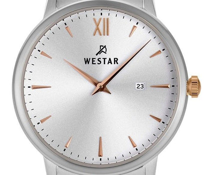 Westar Profile Two Tone Stainless Steel Silver Dial Quartz 40215SPN607 Women's Watch