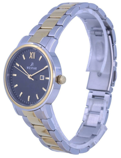 Westar Black Two Tone Stainless Steel Quartz 40245 CBN 103 Women's Watch