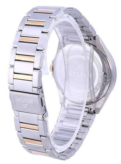 Westar Silver Dial Two Tone Stainless Steel Quartz 50212 SPN 607 Men's Watch