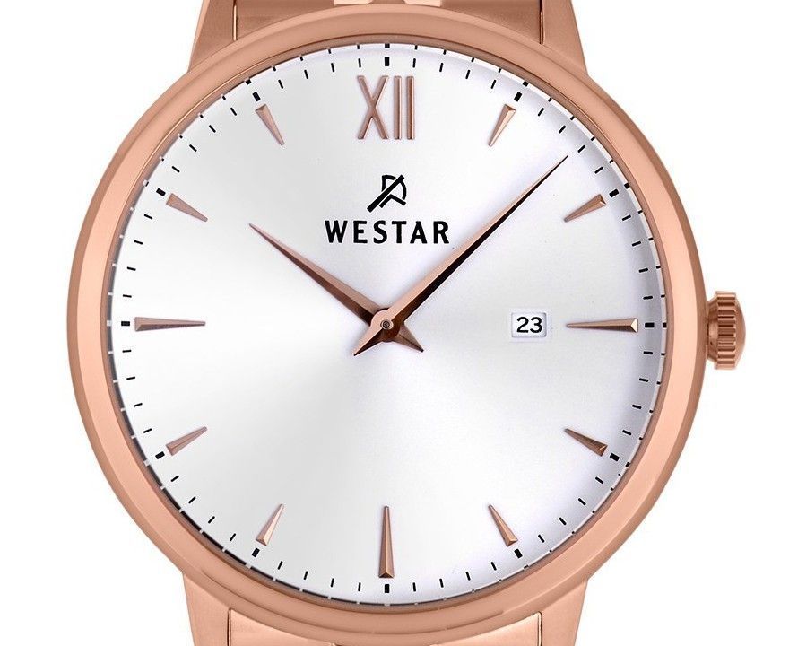 Westar Profile Stainless Steel White Dial Quartz 50215PPN601 Men's Watch