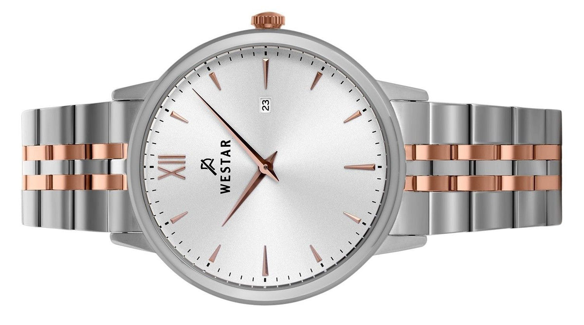 Westar Profile Stainless Steel Silver Dial Quartz 50215SPN607 Men's Watch