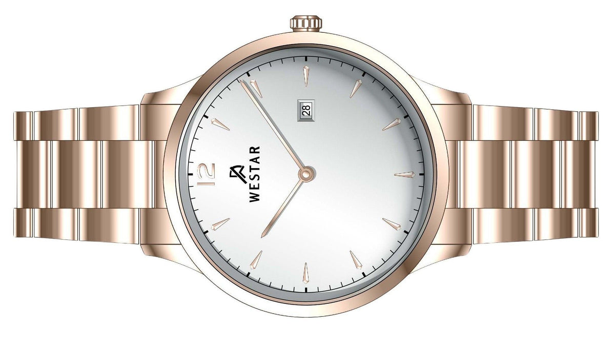 Westar Profile Stainless Steel Silver Dial Quartz 50218PPN607 Men's Watch