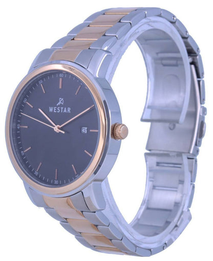 Westar Black Dial Two Tone Stainless Steel Quartz 50243 SPN 603 Men's Watch