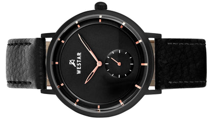 Westar Profile Leather Strap Black Dial Quartz 50246BBN603 Men's Watch