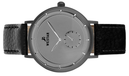 Westar Profile Leather Strap Grey Dial Quartz 50246GGN106 Men's Watch