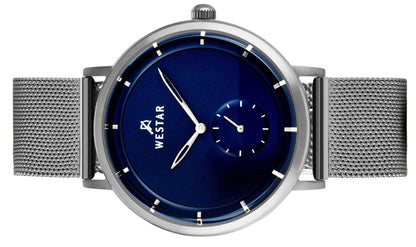 Westar Profile Stainless Steel Blue Dial Quartz 50247STN104 Men's Watch