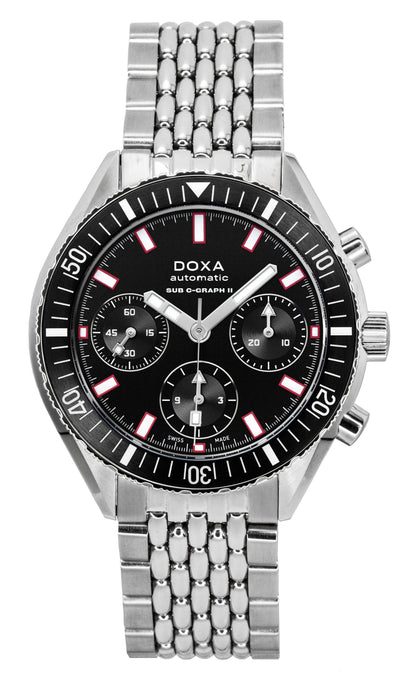 Doxa Sub 200 C-Graph II Sharkhunter Black Dial Automatic Diver's 797.10.101.10 200M Men's Watch
