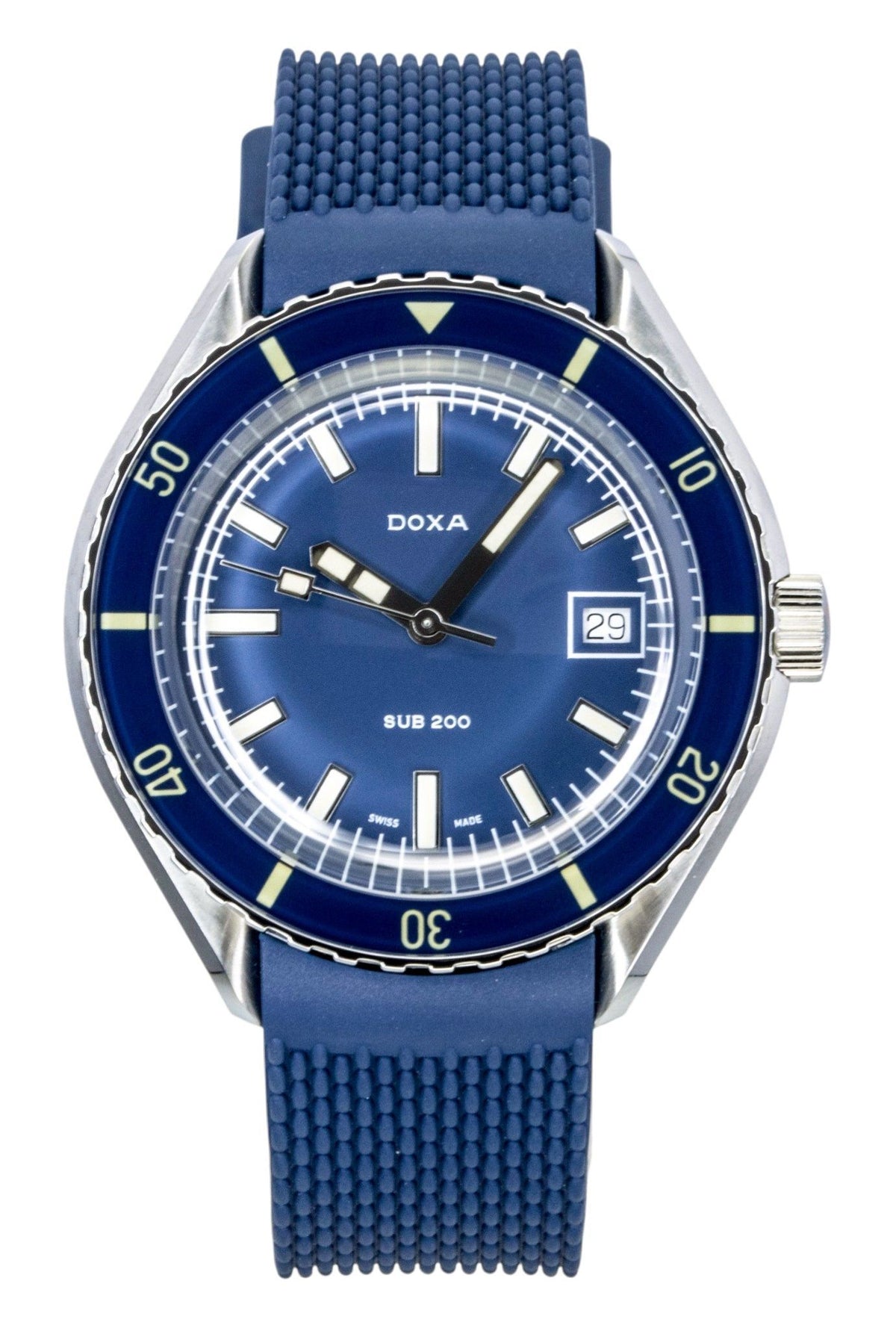 Doxa Sub 200 Caribbean Stainless Steel Blue Dial Automatic Diver's 799.10.201.32 200M Men's Watch