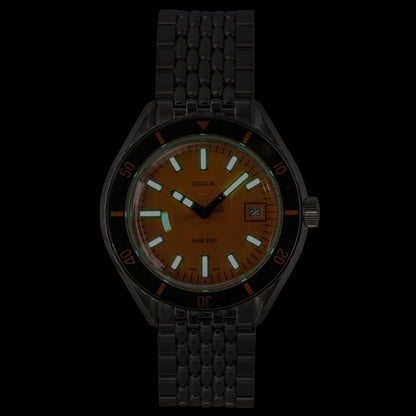 DOXA SUB 200 Divingstar Stainless Steel Yellow Dial Automatic Diver's 799.10.361.10 200M Men's Watch