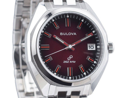 Bulova Classic Precisionist Jet Star Stainless Steel Red Dial Quartz 96B401 Men's Watch