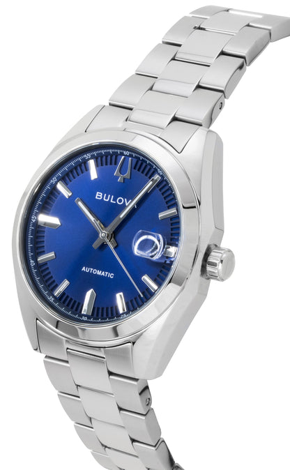 Bulova Surveyor Stainless Steel Blue Automatic 96B436 Men's Watch