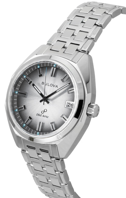 Bulova Jet Star Stainless Steel Grey Dial Quartz 96B472 Men's Watch