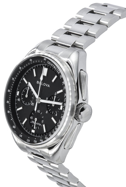 Bulova Lunar Pilot Archive Series Special Edition Chronograph Black Dial Quartz 96K111 Men's Watch With Extra Strap
