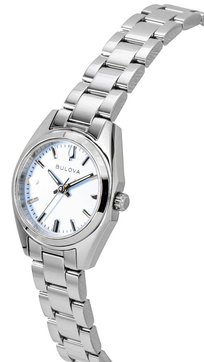 Bulova Surveyor Stainless Steel Light Blue Dial Quartz 96L345 Women's Watch