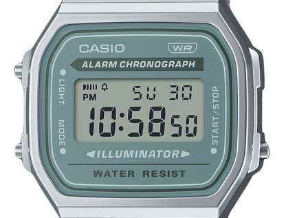 Casio Vintage Digital Stainless Steel Bracelet Quartz A168WA-3A Men's Watch