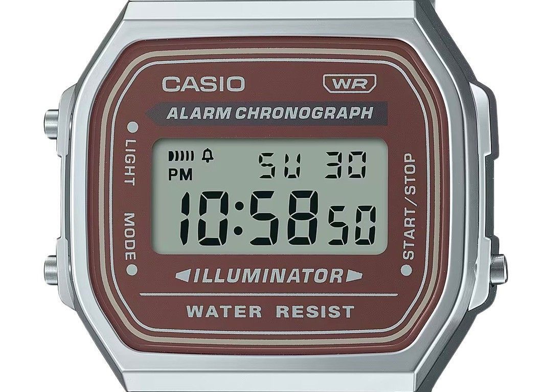 Casio Vintage Digital Stainless Steel Bracelet Quartz A168WA-5A Men's Watch