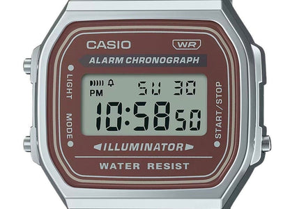 Casio Vintage Digital Stainless Steel Bracelet Quartz A168WA-5A Men's Watch