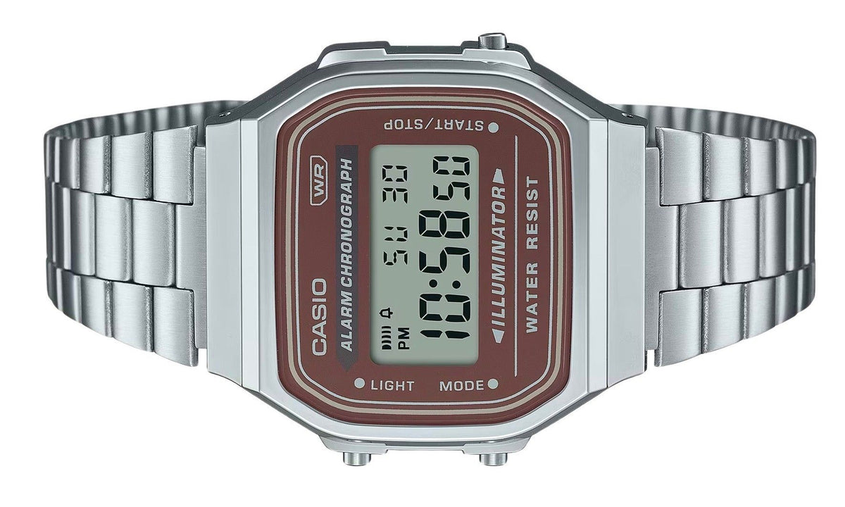 Casio Vintage Digital Stainless Steel Bracelet Quartz A168WA-5A Men's Watch