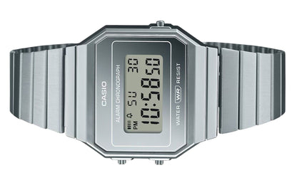 Casio Vintage Digital Stainless Steel Silver Dial Quartz A700WEV-7A Unisex Watch