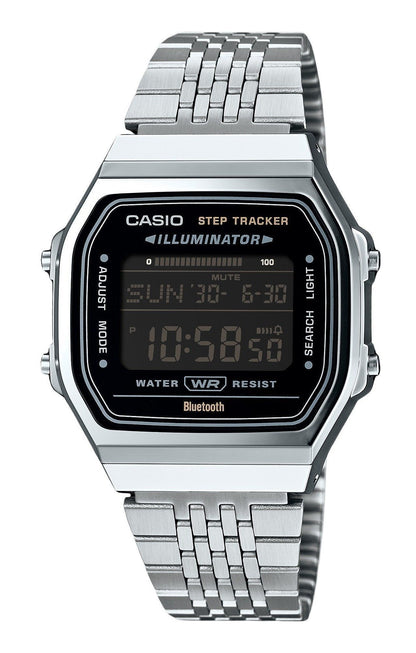 Casio Vintage Digital Smartphone Link Stainless Steel Quartz ABL-100WE-1B Unisex Watch
