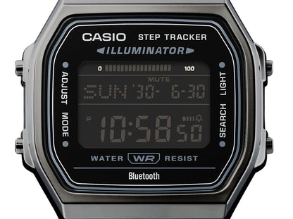 Casio Vintage Digital Smartphone Link Stainless Steel Quartz ABL-100WEGG-1B Unisex Watch