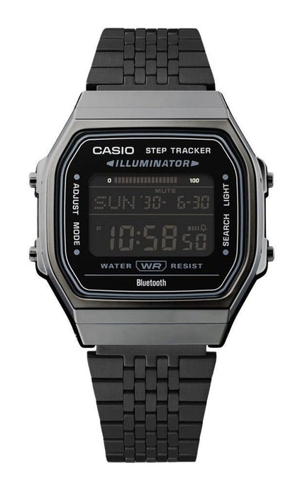 Casio Vintage Digital Smartphone Link Stainless Steel Quartz ABL-100WEGG-1B Unisex Watch