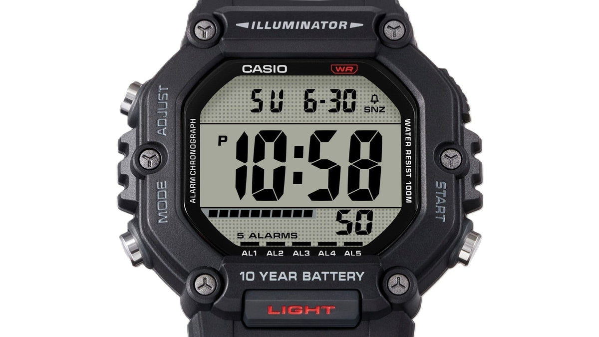 Casio Digital Resin Strap Quartz AE-1600H-8BV 100M Men's Watch