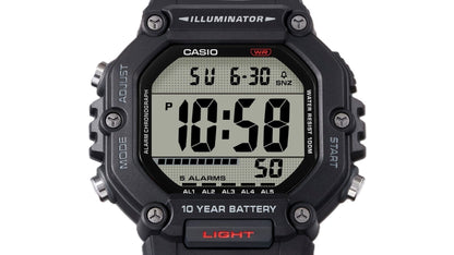Casio Digital Resin Strap Quartz AE-1600H-8BV 100M Men's Watch