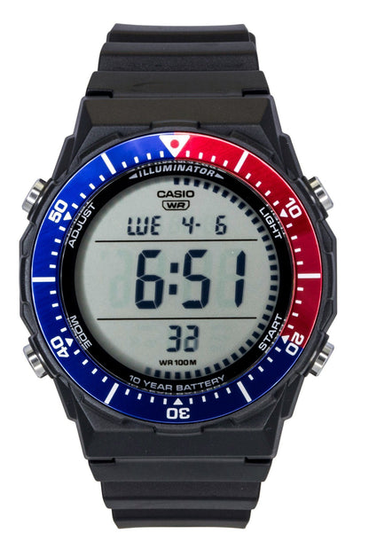 Casio Multifunctional Digital Resin Strap Pepsi Bezel Quartz AE-1700H-1A2V 100M Men's Watch