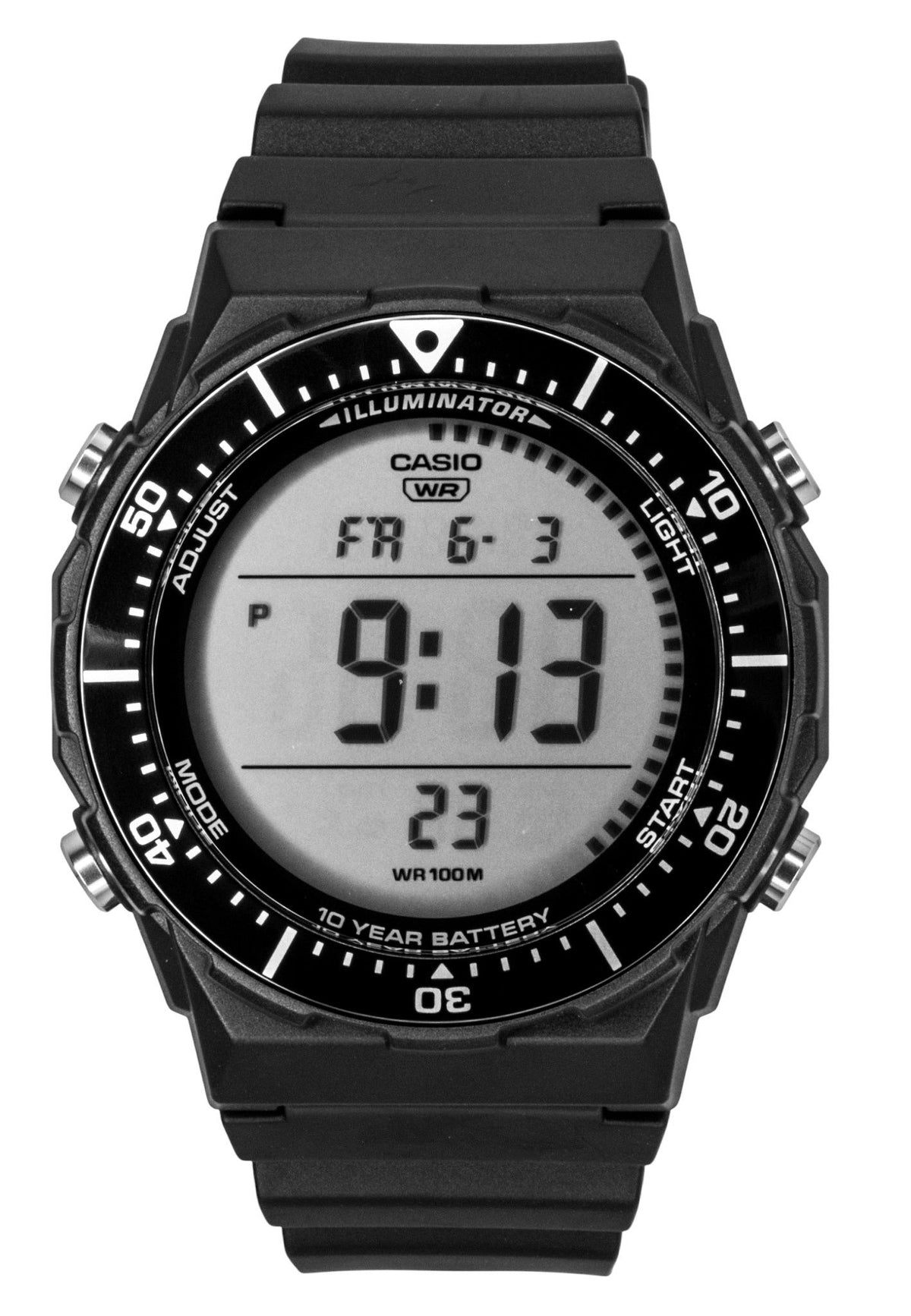 Casio Multifunctional Digital Resin Strap Quartz AE-1700H-1AV 100M Men's Watch