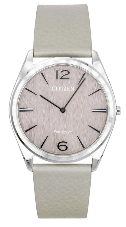 Citizen Eco-Drive Ultra-Slim Analog Leather Strap Pink Dial AR3120-41X Unisex Watch