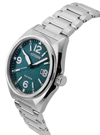 Citizen Eco-Drive Stainless Steel Green Dial AW1571-76X 100M Men's Watch