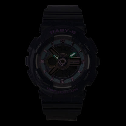 Casio Baby-G Analog Digital Resin Strap Blue Dial Quartz BA-110MC-2A 100M Women's Watch