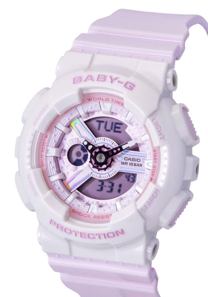 Casio Baby-G Analog Digital Resin Strap Pink Dial Quartz BA-110PD-4A 100M Women's Watch