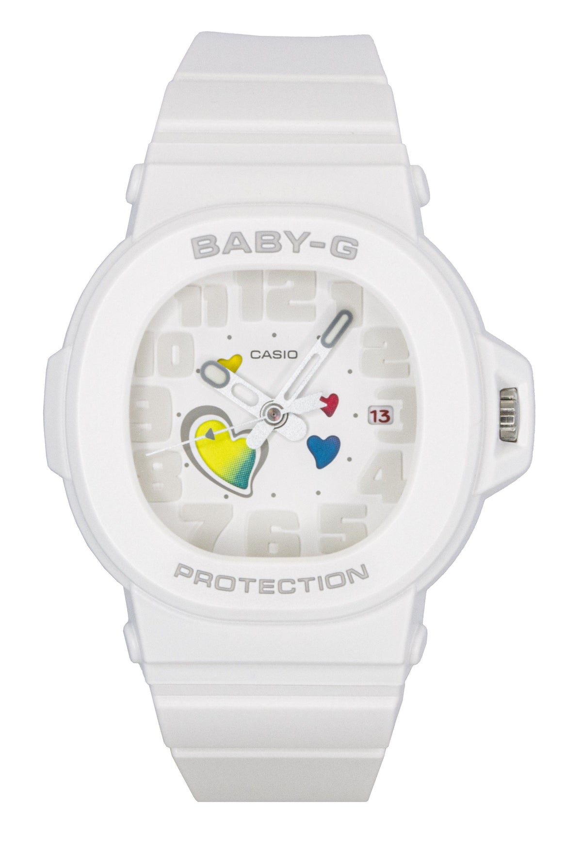 Casio Baby-G Analog Playful Hearts Series White Dial Quartz BGA-10-7A 100M Women's Watch