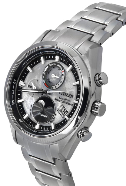 Citizen Eco-Drive Tsuki-yomi Super Titanium Radio Controlled Grey Dial BY1010-81H 100M Men's Watch