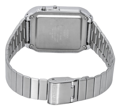 Casio Vintage Digital Calculator Stainless Steel Quartz CA-500WE-1A Men's Watch